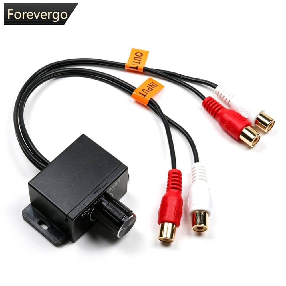 FOREVERGO Amplificador De Áudio Estéreo Universal Para Carro , Alto-Falante , Baixo , Nível RCA , Botão De Controle De V