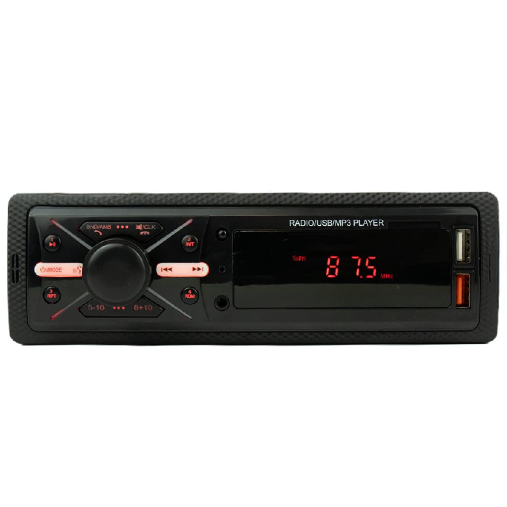 Radio Carro Power Beats Thork USB-C Compacto Automotivo Som 12V