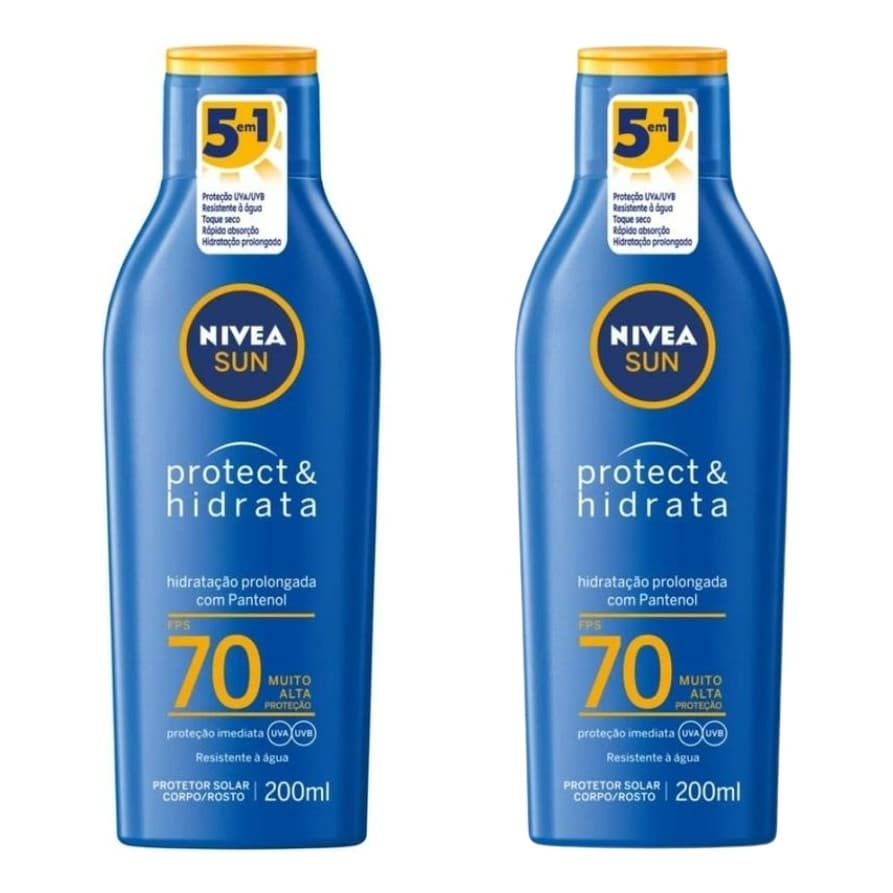 Kit 02 Protetor Solar Nivea Sun Protect&Hidrata Fps70 200ml