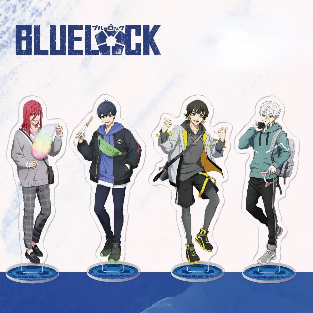 Anime BLUE LOCK Acrílico Modelo De Carrinho De Figuras Em Mesa Brinquedos De