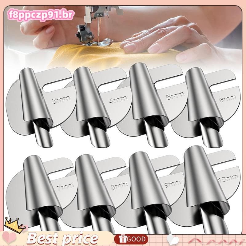 Fixação De Bainha De Rolos De 8 Unidades Para Máquina De Costura (3-10 Mm)