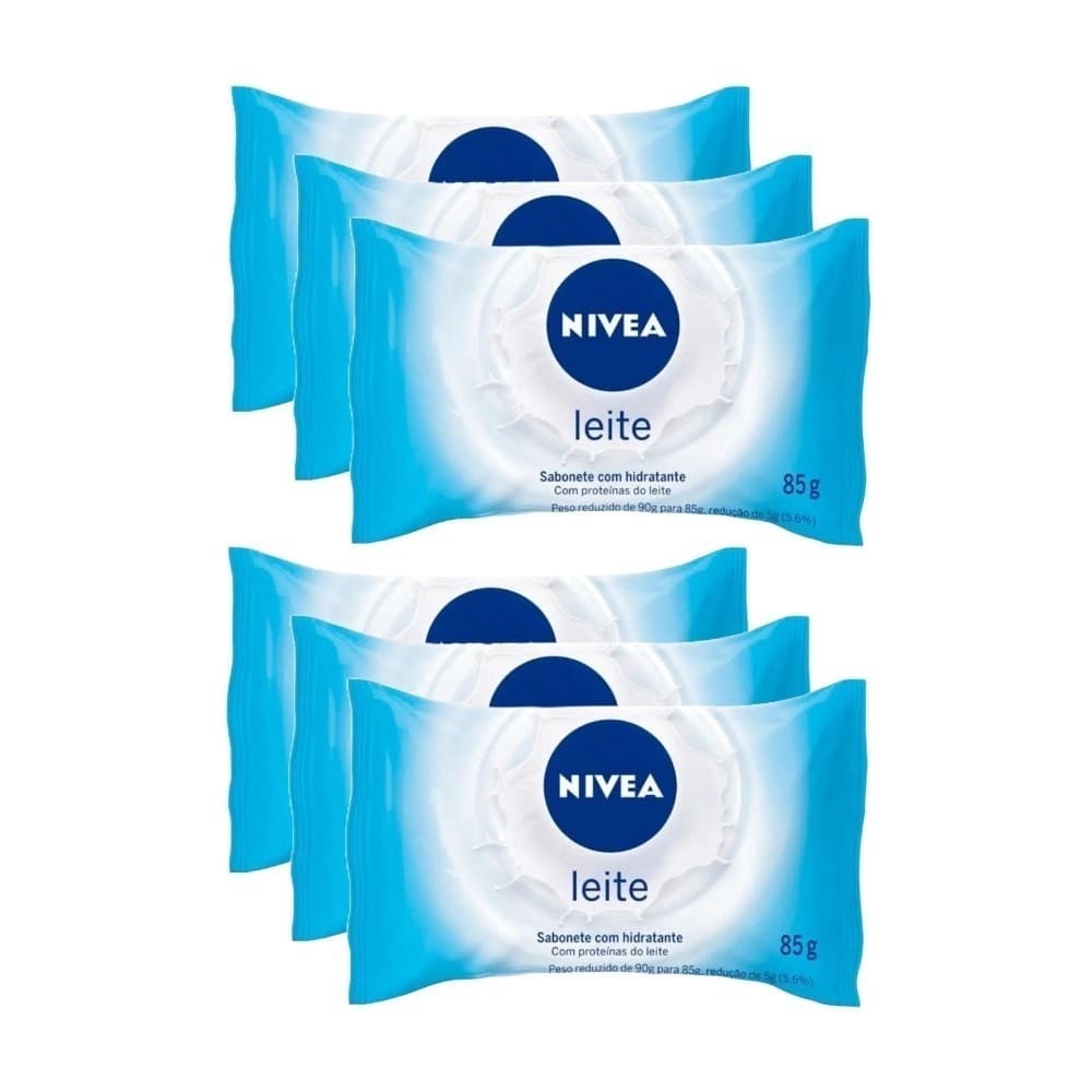 Kit Sabonete Nivea Proteínas do Leite 85g c/6un