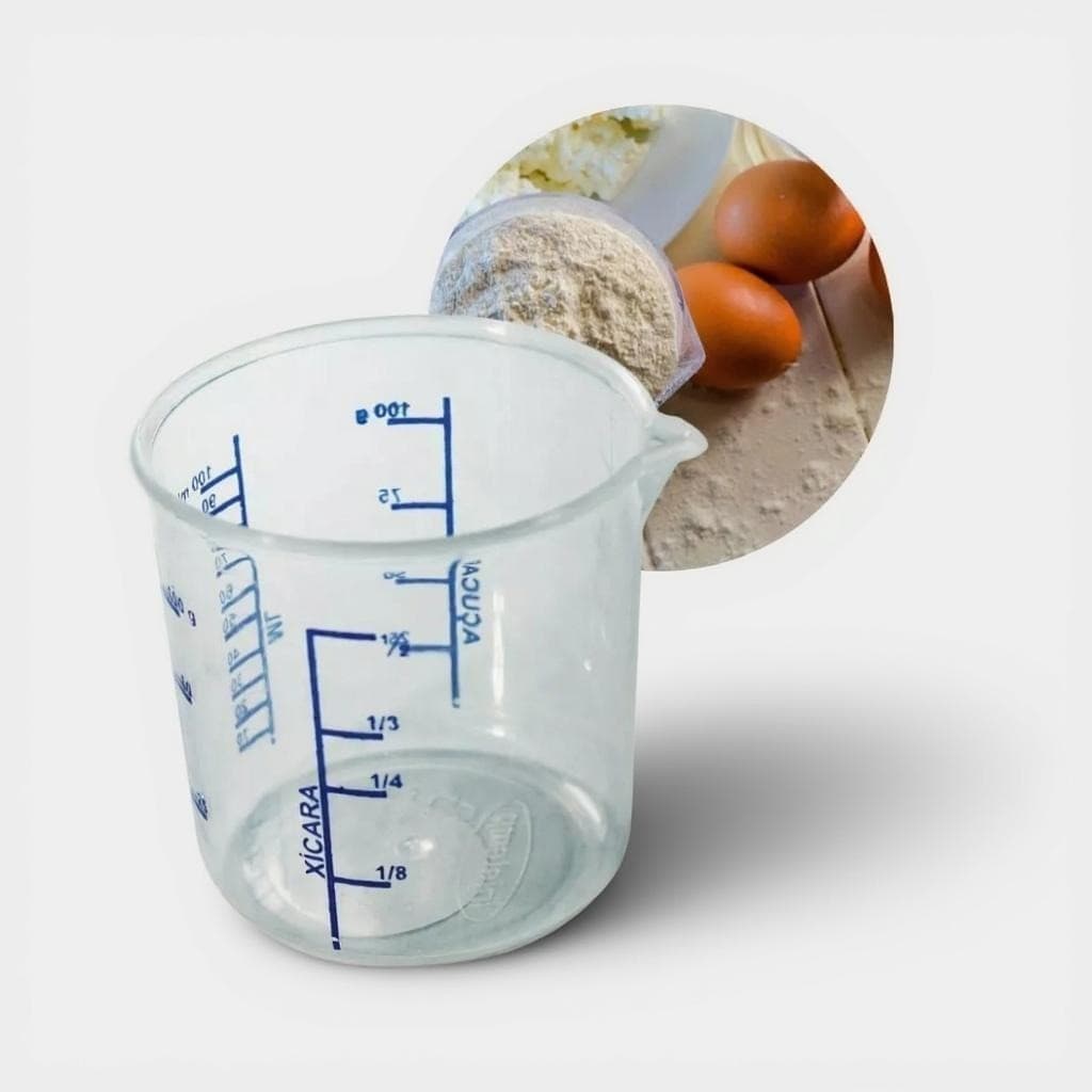 Medidor Culinário Multiuso Plástico 100ml para Cozinha