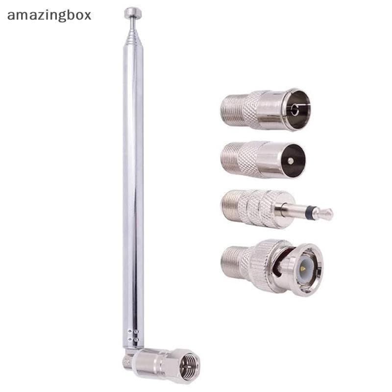5pcs Antena 75 De Rádio Telescópica Tipo F Adaptador De Conector De Plugue Macho