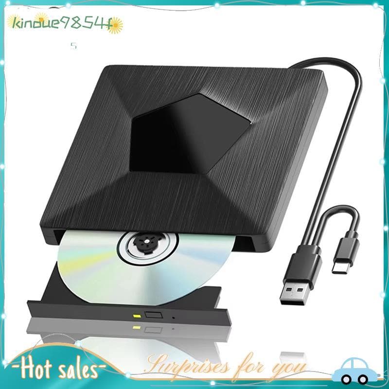 Gravador De Unidade Bluray Externo 3D Portátil Óptica Externa BD/CD/DVD Drive Player Para PC Laptop