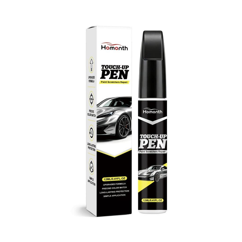 2 Peças Caneta de Pintura para Retoques em Carros Homonth, Caneta para Cuidado de Pequenos Riscos na Superfície Automoti