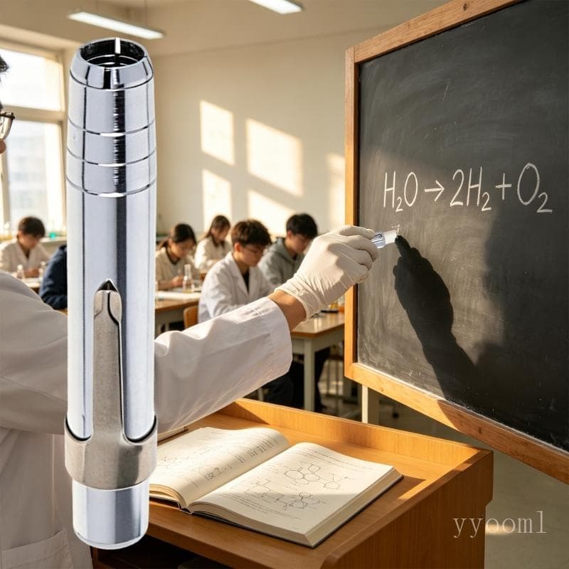 yyooml 2 Peças Extensor Caneta Giz Metal Retrátil Aperto Ergonômico Suporte Poeira Alongador Lápis Para