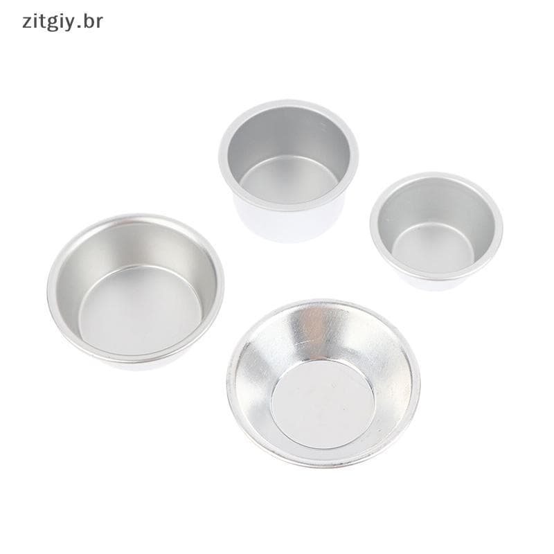 [zitgiy] 10 Peças Molde De Bolo Puto Liga De Alumínio Ovo Tart Copo Cupcake Cozinha Cozimento Mini Redondo Forno Pan Pas