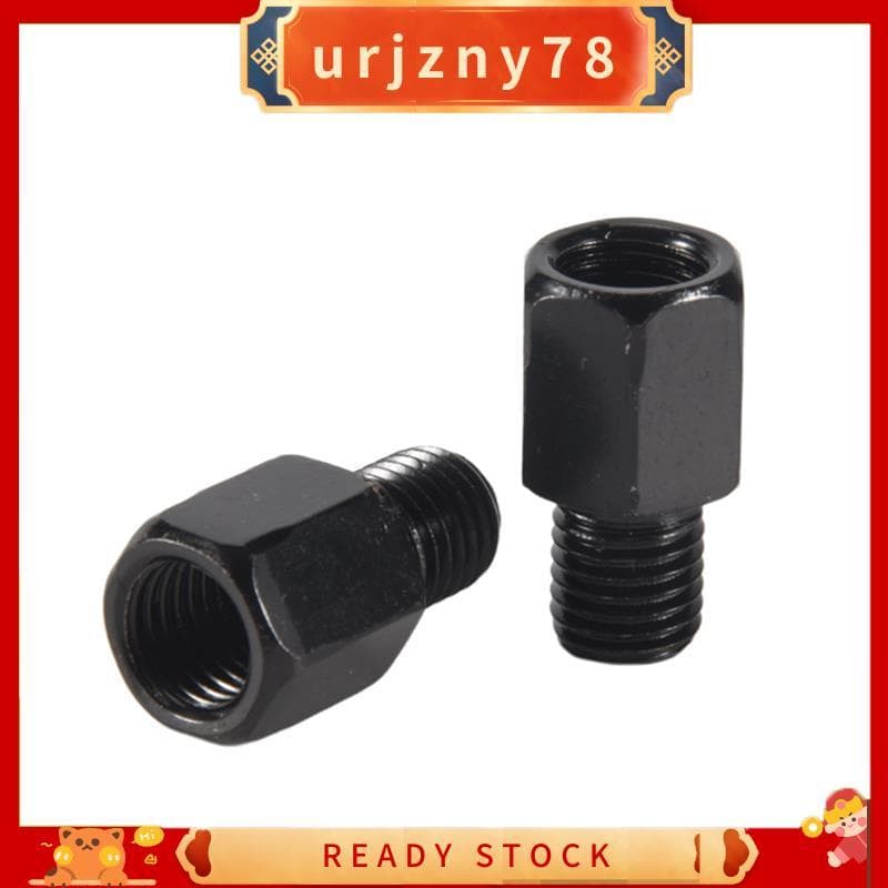 2 PCS Adaptadores De Espelho De Motocicleta Converte Relógio 8 Mm A 10 Preto