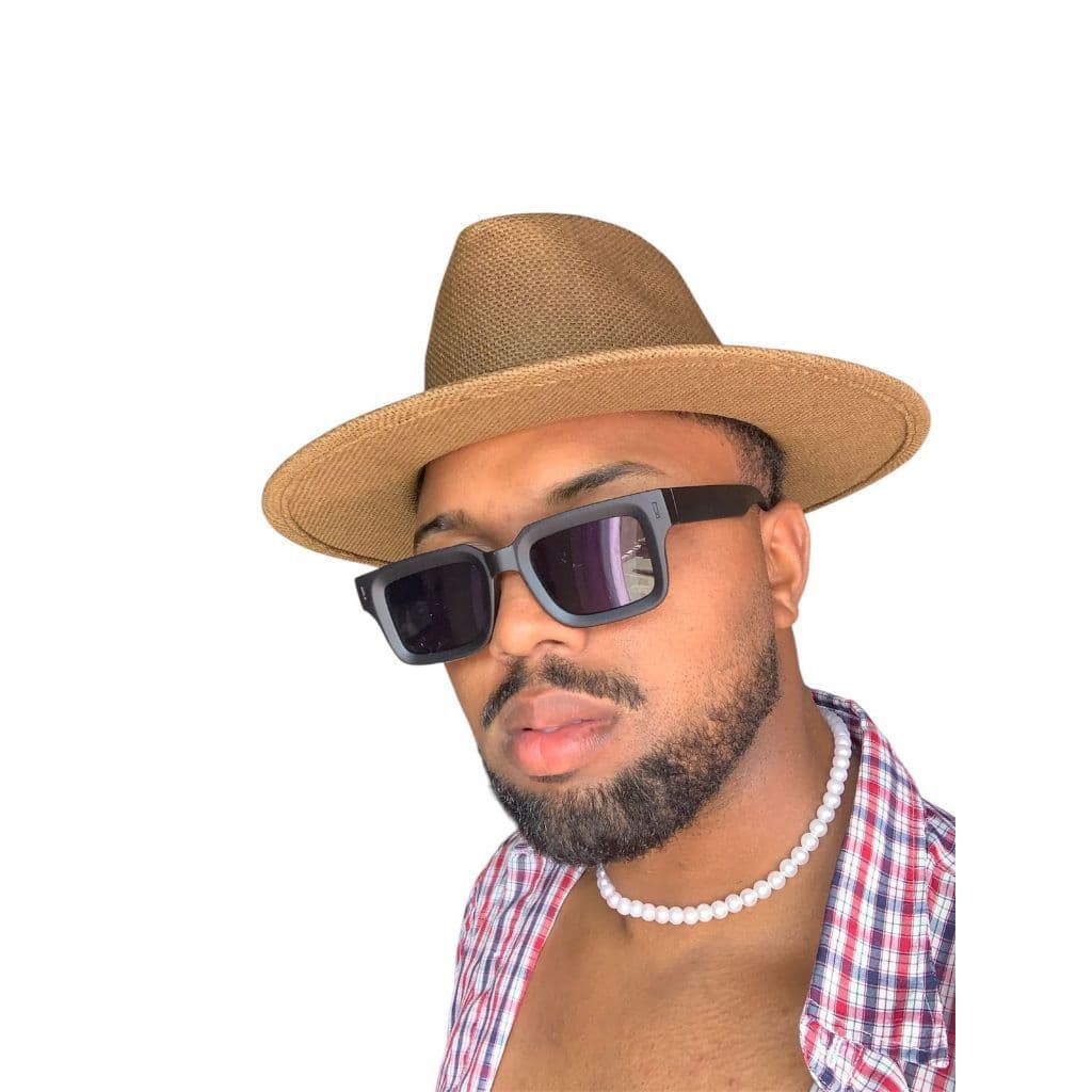 Chapéu Panamá Masculino Feminino Aba Larga Estilo Praia Casual Moda Verão