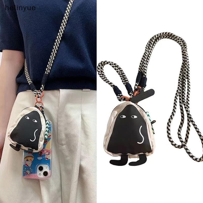 Moeda Dos Desenhos Animados Saco Alça De Telefone Bonito Cordão Crossbody Anti Perdido Caso Pingente