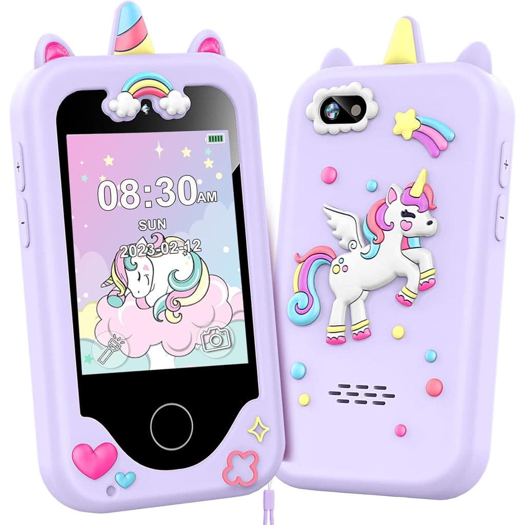 Telefone Inteligente para Crianças, Presentes de Natal e Aniversário para Meninas de 3 a 10 Anos, Brinquedo Celular para
