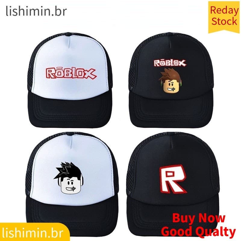 Boné de Moda Roblox, Boné de Beisebol Infantil Fofo, Chapéu de Sol Ajustável de Alta Qualidade, Estilo Infantil B1DJ