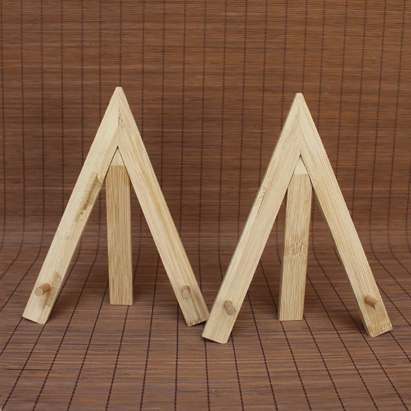 Nanzhao história de bambu triângulo ventilador quadro japonês simples ventilador assento Pu'er chá receptáculo decoração