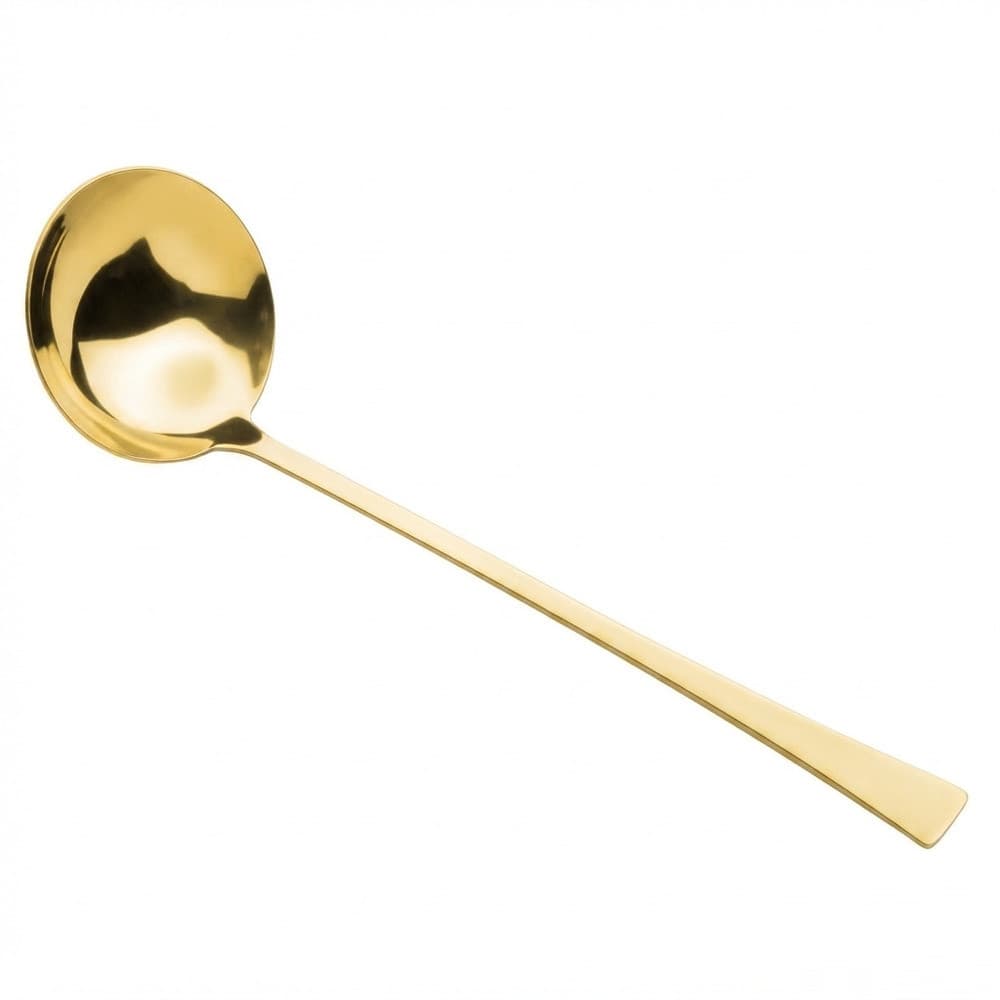 Concha Grande para Servir em Aço Inox Berna Dourado 31cm Wolff