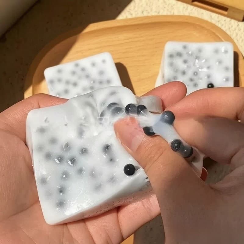 Engraçado Espinha Popper Acne Alívio Brinquedo Reutilizável Baixo Rebote Brinquedos De Descompressão Único Decoração Par