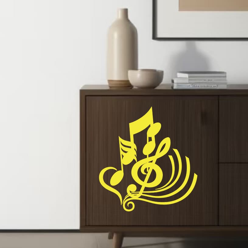 Nota pessoal adesivos de parede pintura decorativa música dança sala de aula Layout auto-adesivo adesivos de vidro quart