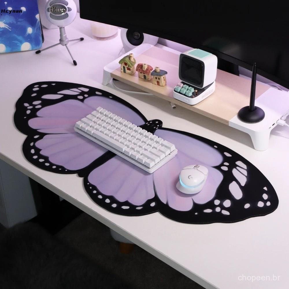 Tapete de mesa Butterfly, antiderrapante e resistente ao desgaste.