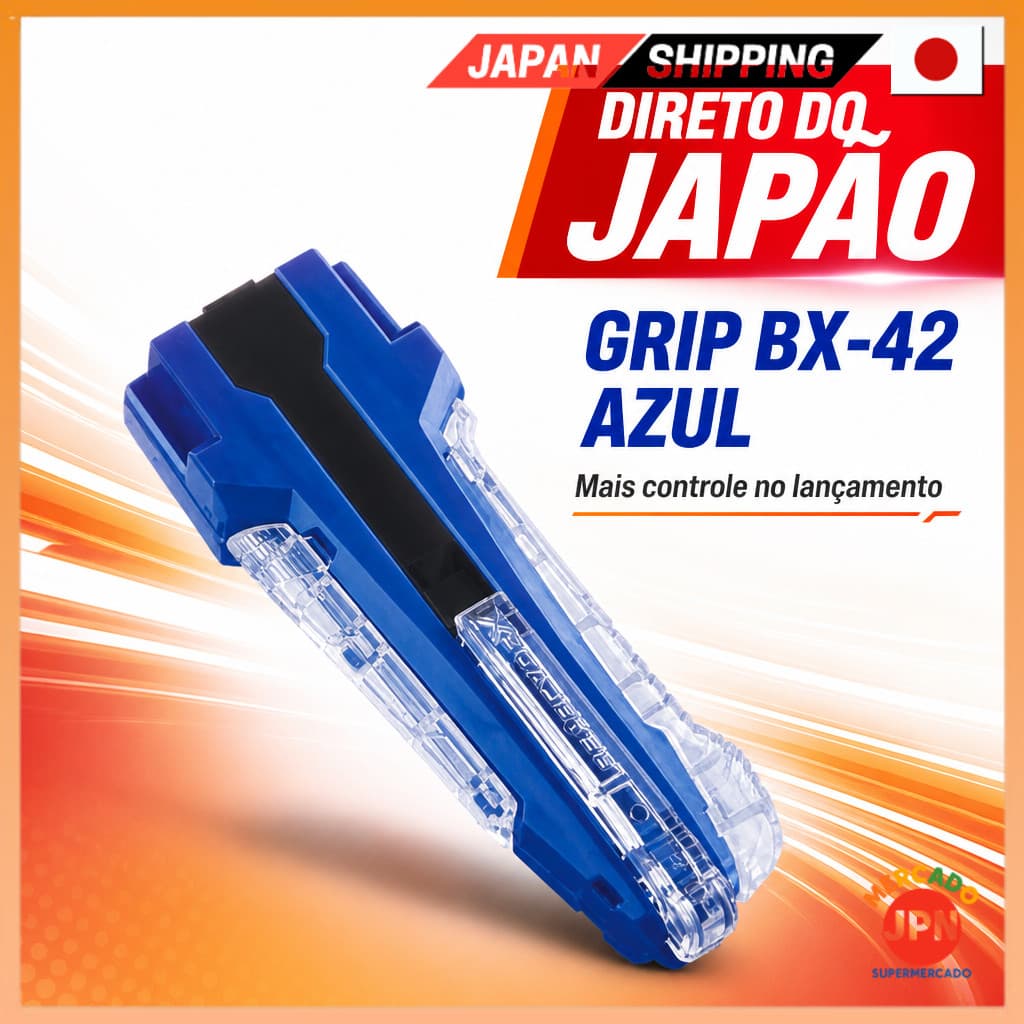 TAKARA TOMY BEYBLADE X BX-42 Borracha Custom Grip Blue Ver Direct from JAPAN