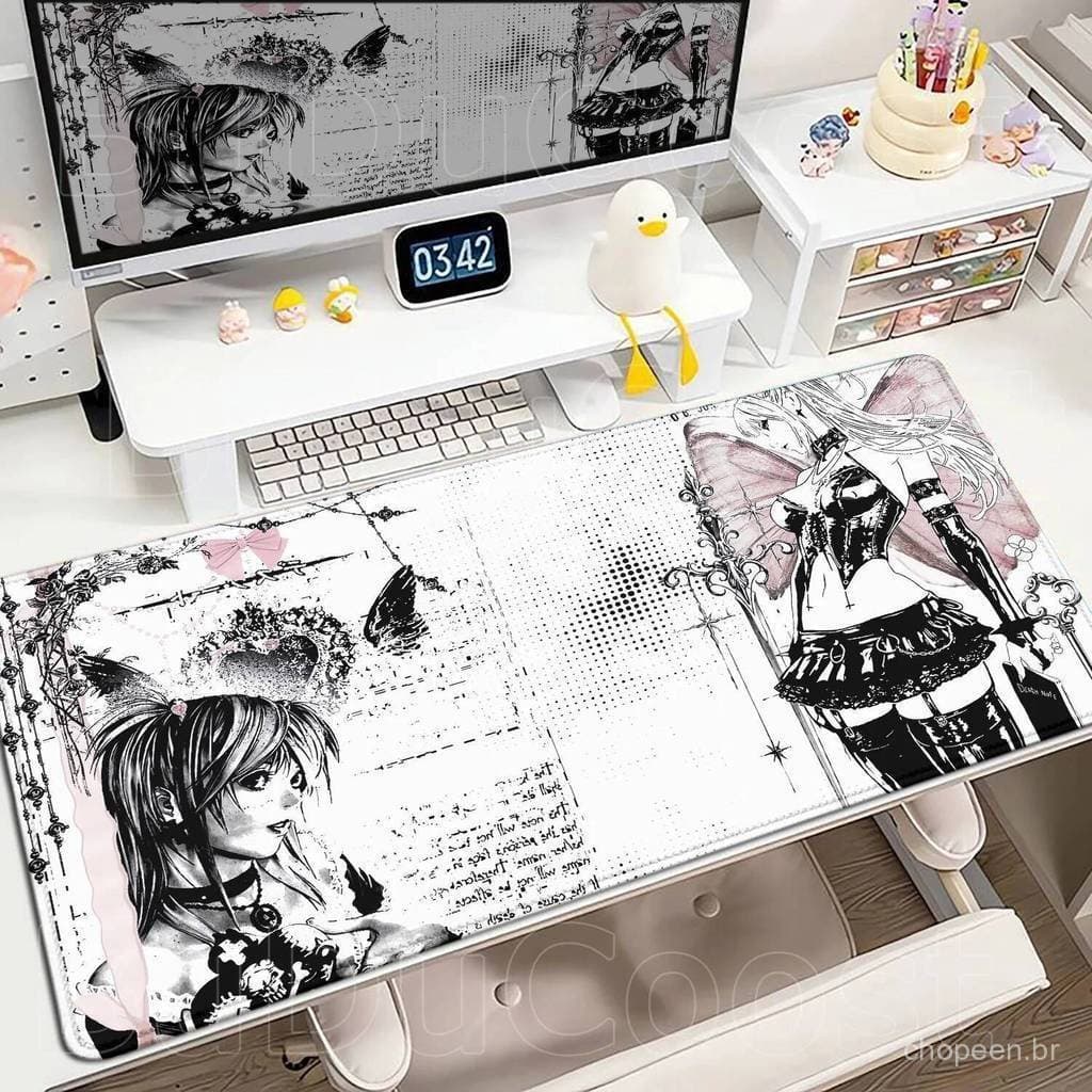 Novo Tapete de Mesa Star Misha, Amani, Yajia Mei, Mouse Pad Anime Death Note, Mouse Pad para Gamers de Computador com Co