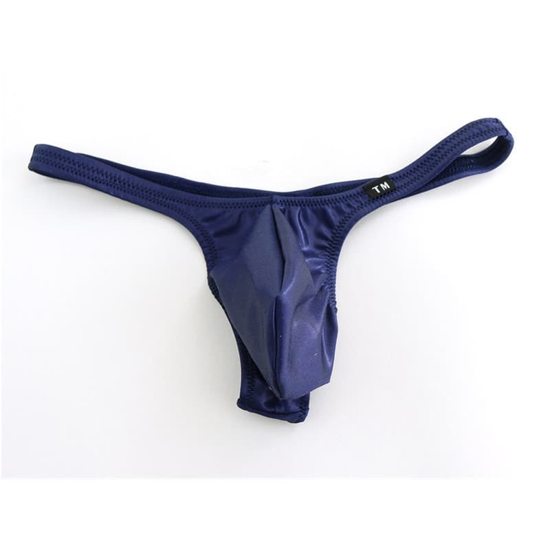 Tanga masculina de cintura baixa roupa interior respirável confortável tanga de seda gelo antibacteriana pele-amigável c