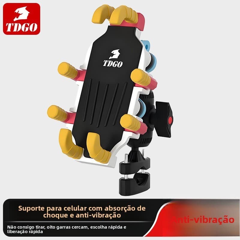 Veículo elétrico motocicleta à prova de choque suporte de navegação do telefone móvel Takeaway Rider bicicleta bateria e