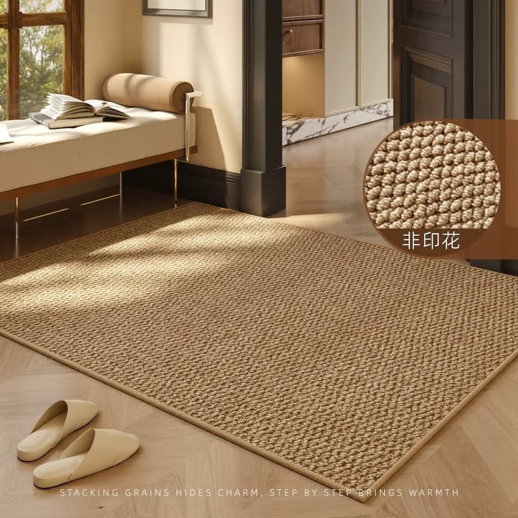 [Novo produto] Tapete de porta de entrada de Sisal de imitação Sensação de alta qualidade pode ser cortado Tapete laváve
