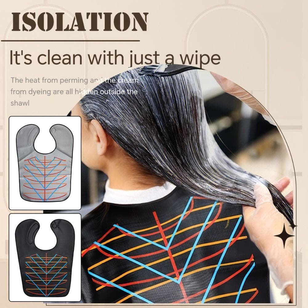 Capa Para Coloração De Cabelo FIWICKA , Xale Antiestático À Prova D'água Tintura , Avental Protetor Corte De Barbeiro