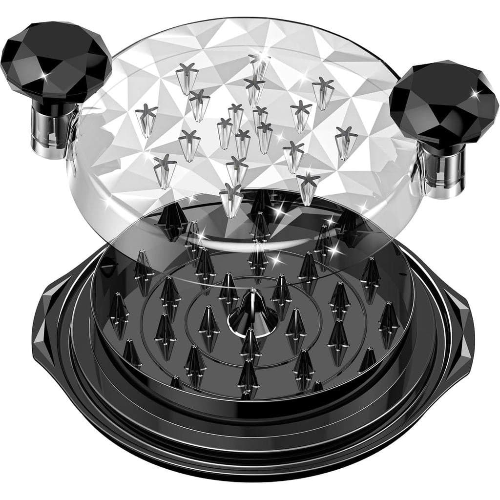 Desfiador de Frango Grande com Escova, Desfiador de Carne Profissional de 10" com Visor, Base Antiderrapante Resistente,