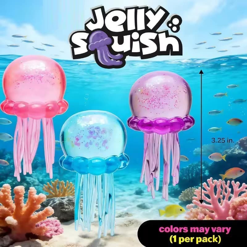 Needoh Medusa Squishy Beach Water Play Polvo Squeeze Toy Stress Relief Balls Fidget Fãs Presente