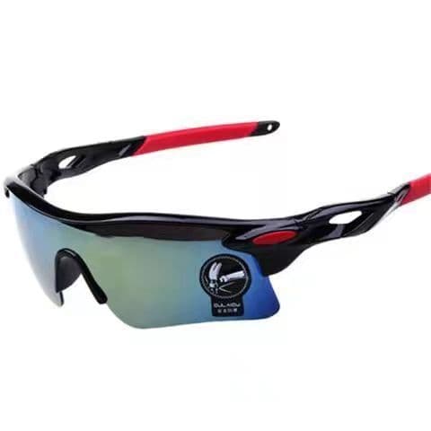Óculos de sol reflexivos com filme colorido deslumbrante, óculos esportivos para homens e mulheres, óculos de ciclismo a