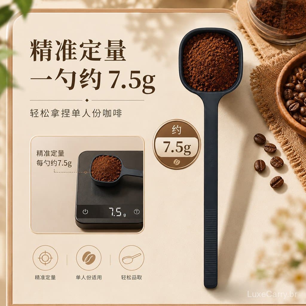 Colher medidora para grãos de café, colher medidora de plástico de qualidade alimentar para cozinha e confeitaria, colhe
