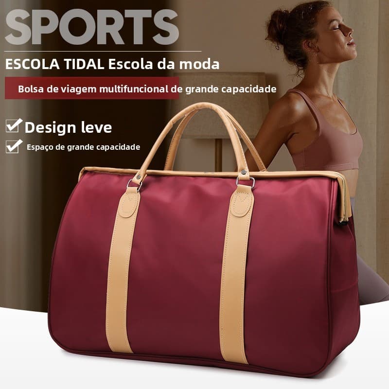 Bolsa mensageiro xadrez funcional masculina, bolsa de ombro de Nylon à prova d'água, leve, resistente ao desgaste, bolsa