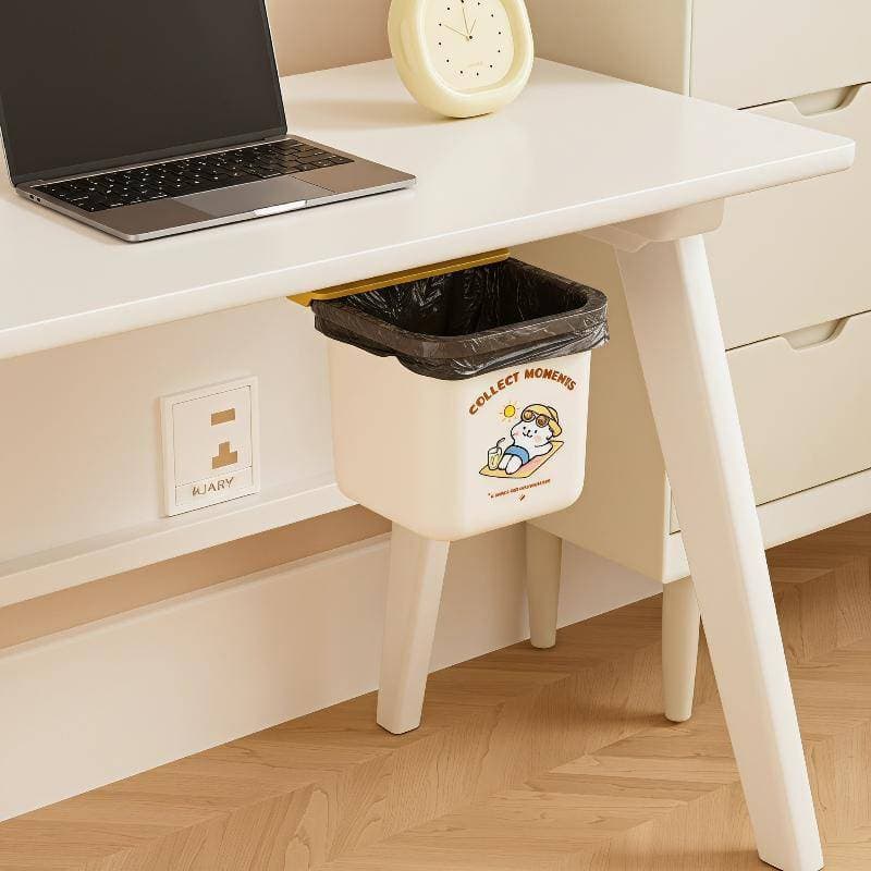 [Well Home] Bonito Desenho Animado Resistente Sob A Mesa Pendurado Caixa De Armazenamento Adesivo Grande Capacidade Para