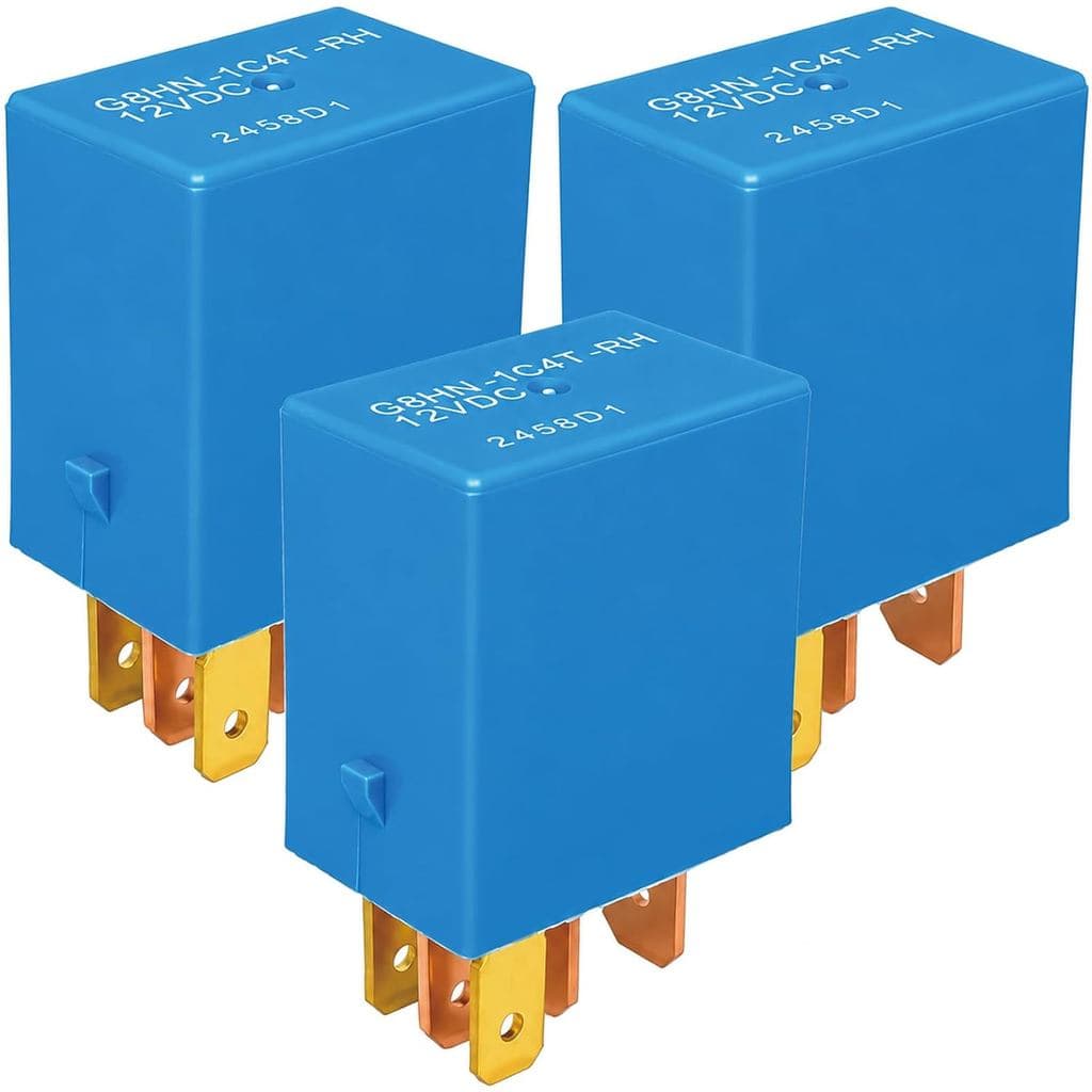 Conjunto de 3 Relés G8HN-1C4T-RH 38502-MCS-G01 - Relé Micro Automotivo SPDT 30A 12VDC 5 Pinos - Compatível com Honda, To