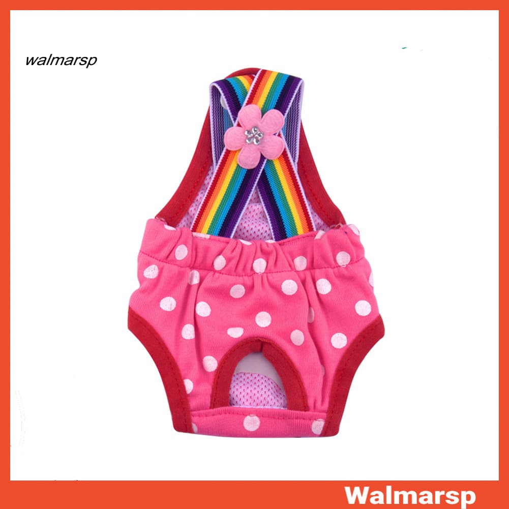 [WMP] Fralda Feminina Para Cachorro , Fofa , Confortável , Lavável , Bolinhas , Listrada , Sanitária , Calças Fisiológic