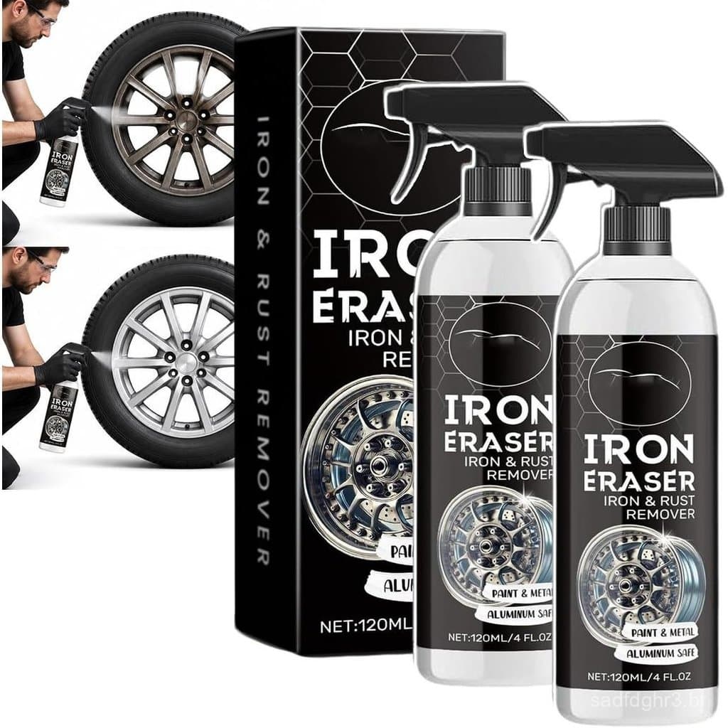 Spray Removedor de Ferrugem IronEraser - Spray Removedor de Pó de Ferro (120ML-2PCS) 02NC
