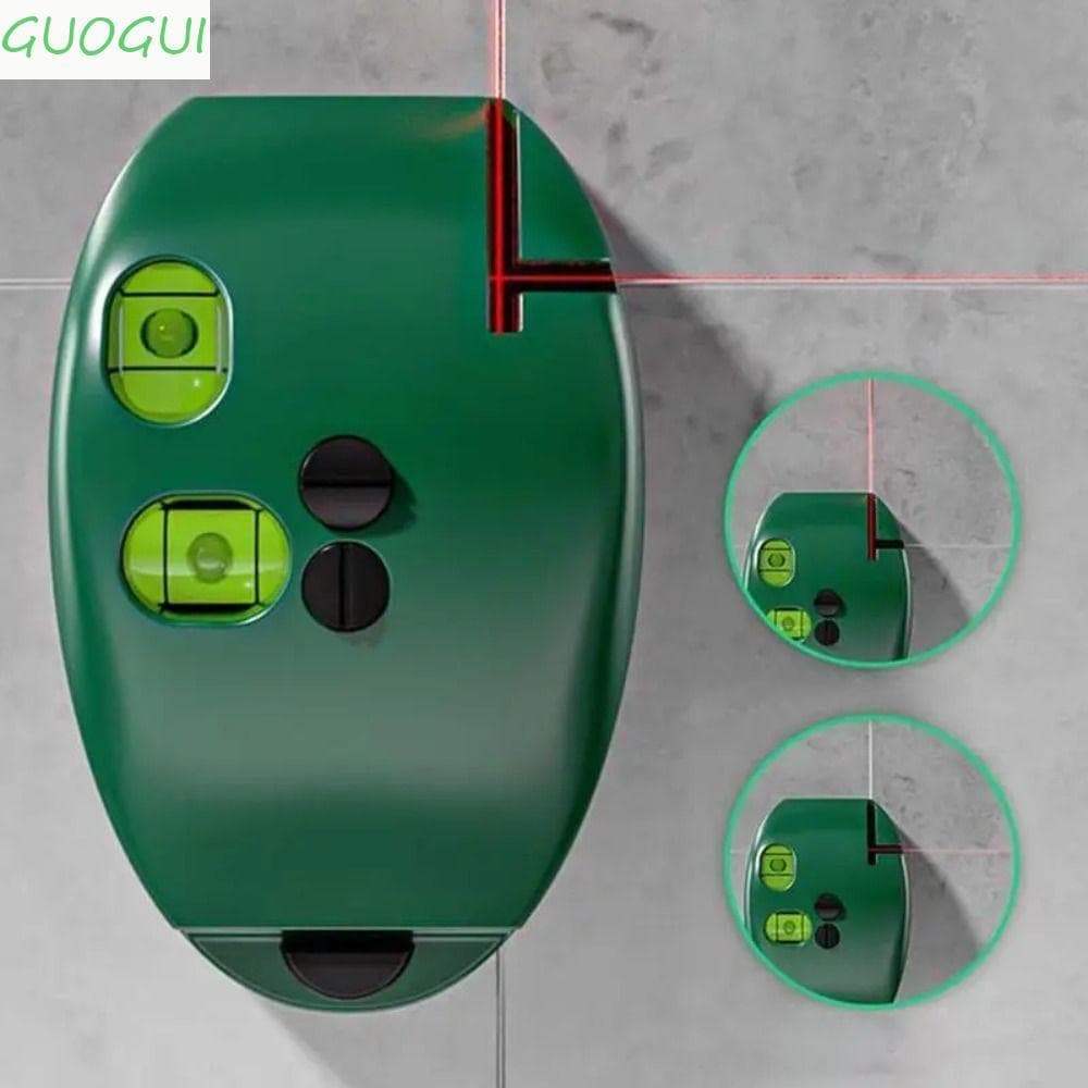 Nível De Bolha De Ângulo Reto GUOGUI , Infravermelho De Laser De Mouse De Alta Precisão , Nivelamento De Níveis 2 Linhas