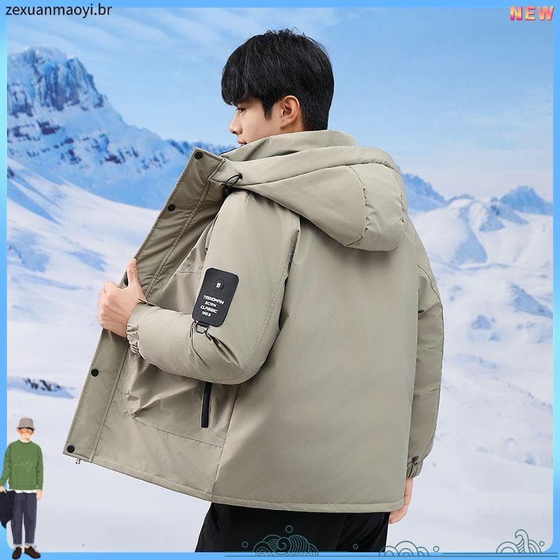 Mesmo estilo masculino roupas acolchoadas de algodão outono inverno jaqueta masculina novo estilo mais gordura Extra bon