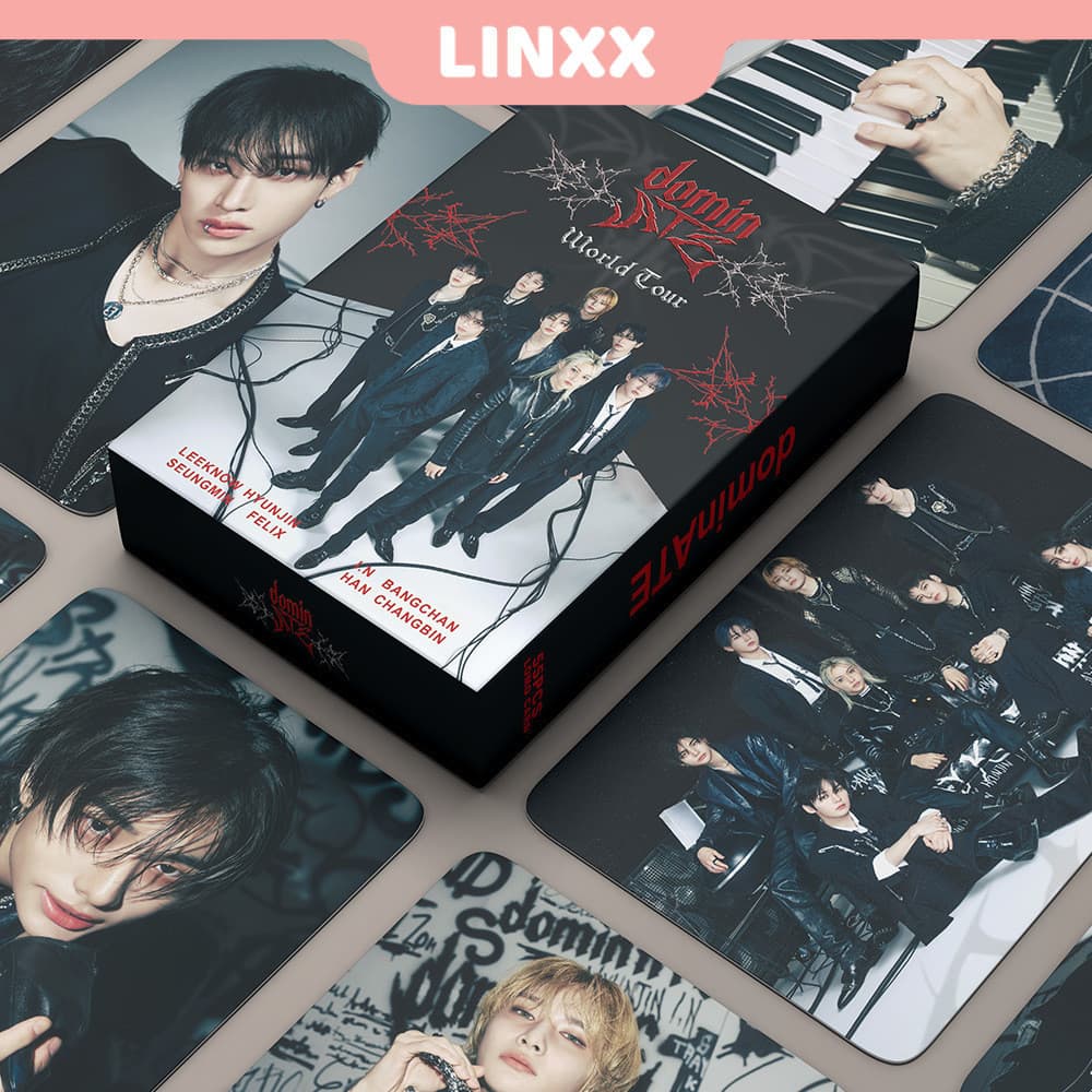LINXX 55 Pcs StrayKids ATE World Tour Álbum Lomo Cartão Kpop Photocards Série Carrinhos Postais VRZB