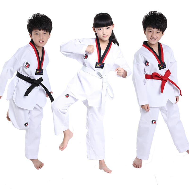 Roupas De Taekwondo Para Crianças , Homens E Mulheres , Manga Curta Comprida , Wushu , Treinamento