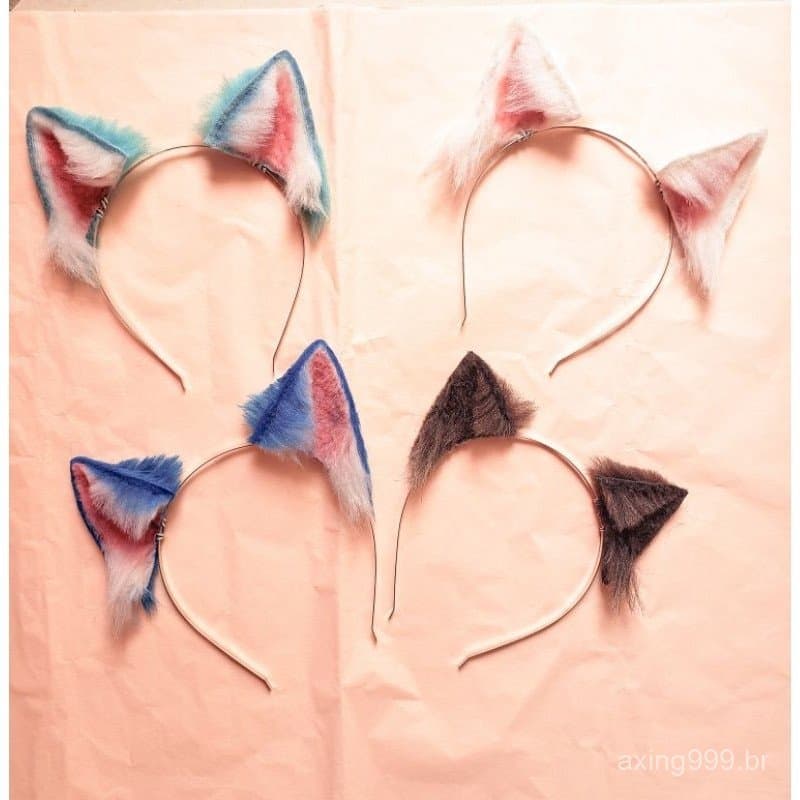 Orelhinha de gato gatinho neko cosplay ears fur kitsune therian