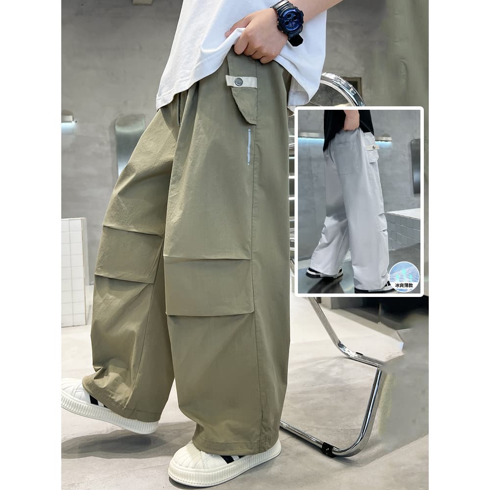 Roupas infantis Calças mosquiteiras para meninos Calças soltas de pernas largas Roupas de verão 2026 Novo estilo Calças