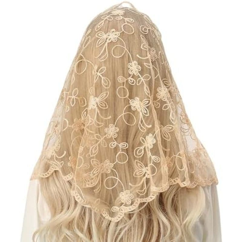 Véu De Renda Vintage , Lenço De Cabeça Em Massa Latina , Cobertura Espanhola , Elegante , Acessório De Festa De Noiva