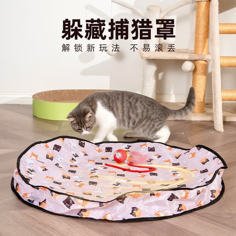 Brinquedo de gato elétrico rolando bola de brinquedo provocando brinquedo de gato provocando vara de gato auto-feliz téd