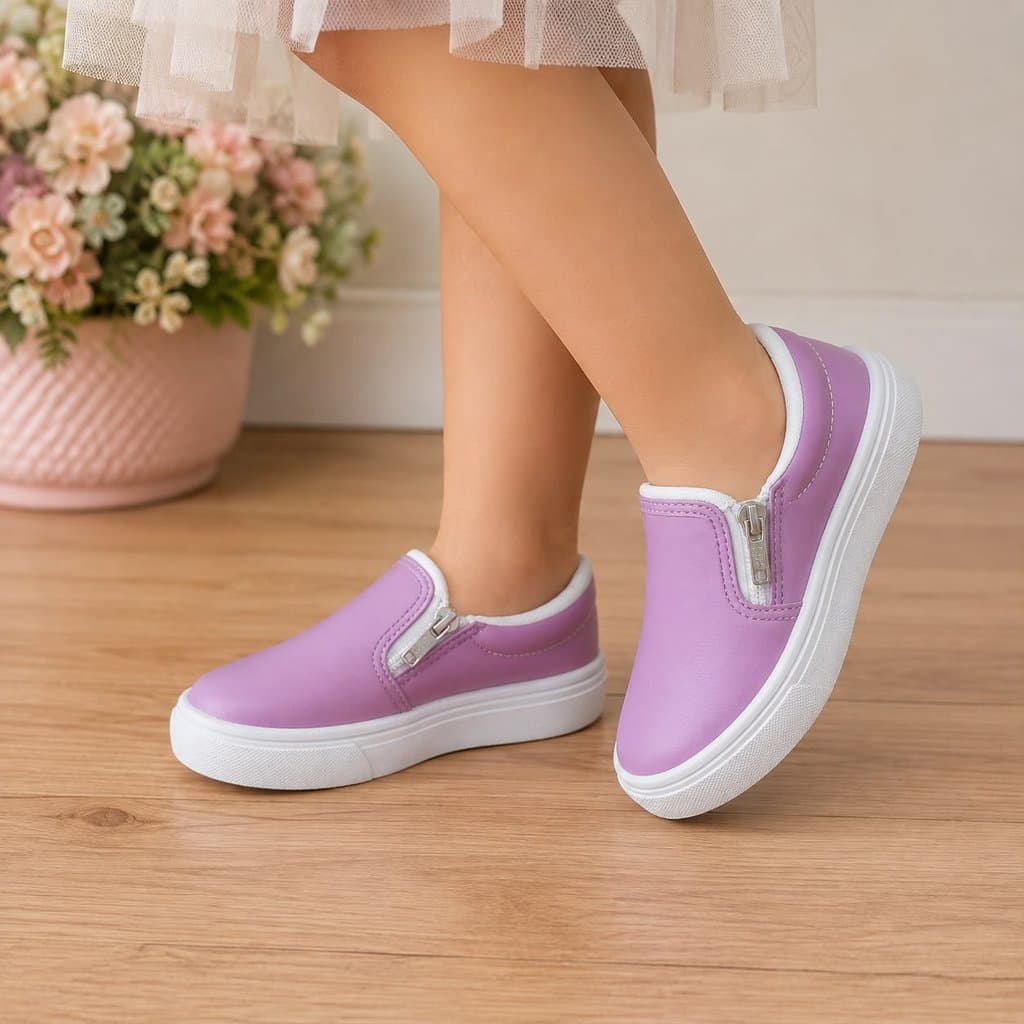 Sapato infantil meninas e meninos.verão, confortavel, social, calce facil estilo iate