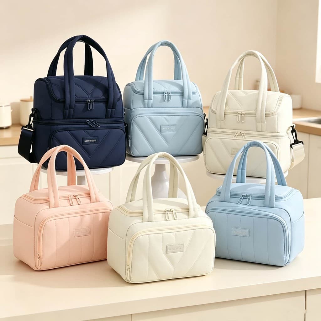 Bolsa Térmica Multiuso para Marmita Alta Isolação Térmica Resistente à Água Prática para Viagens e Escola