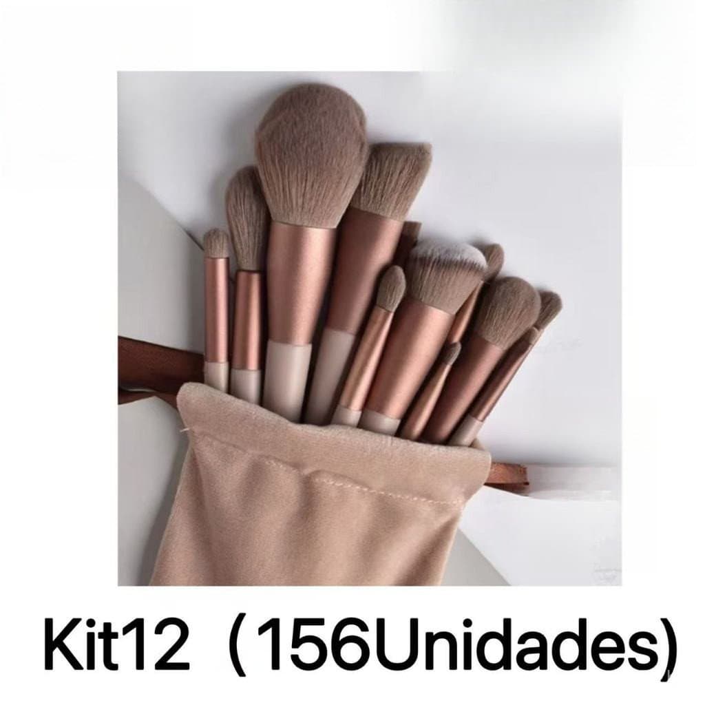ANA1108 -12 Kits de 13 Conjunto Pincéis De Maquiagem Contorno Kabuki Profissional
