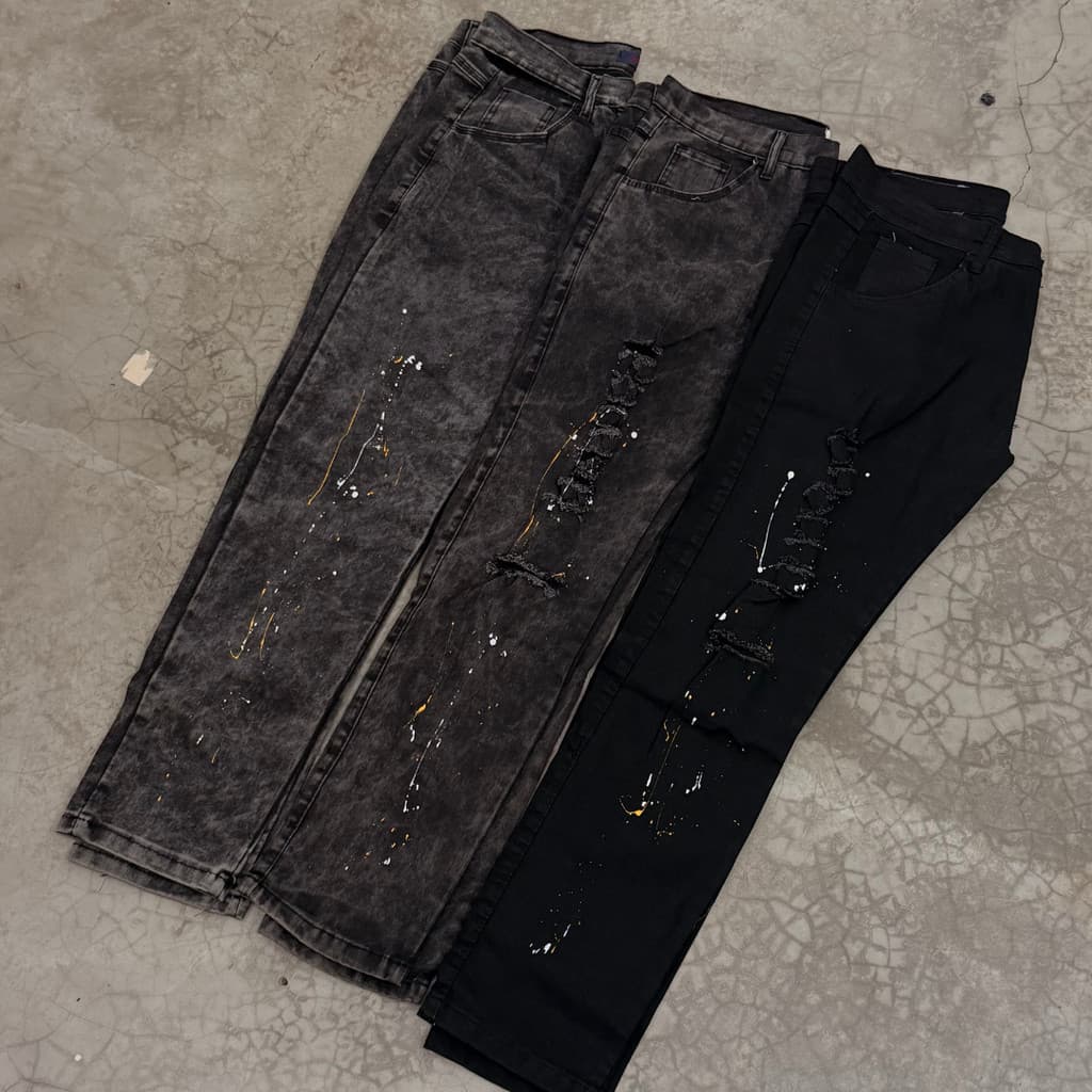 Calça Jeans Masculina Modelo Jogador Premium Denim Drip Raul