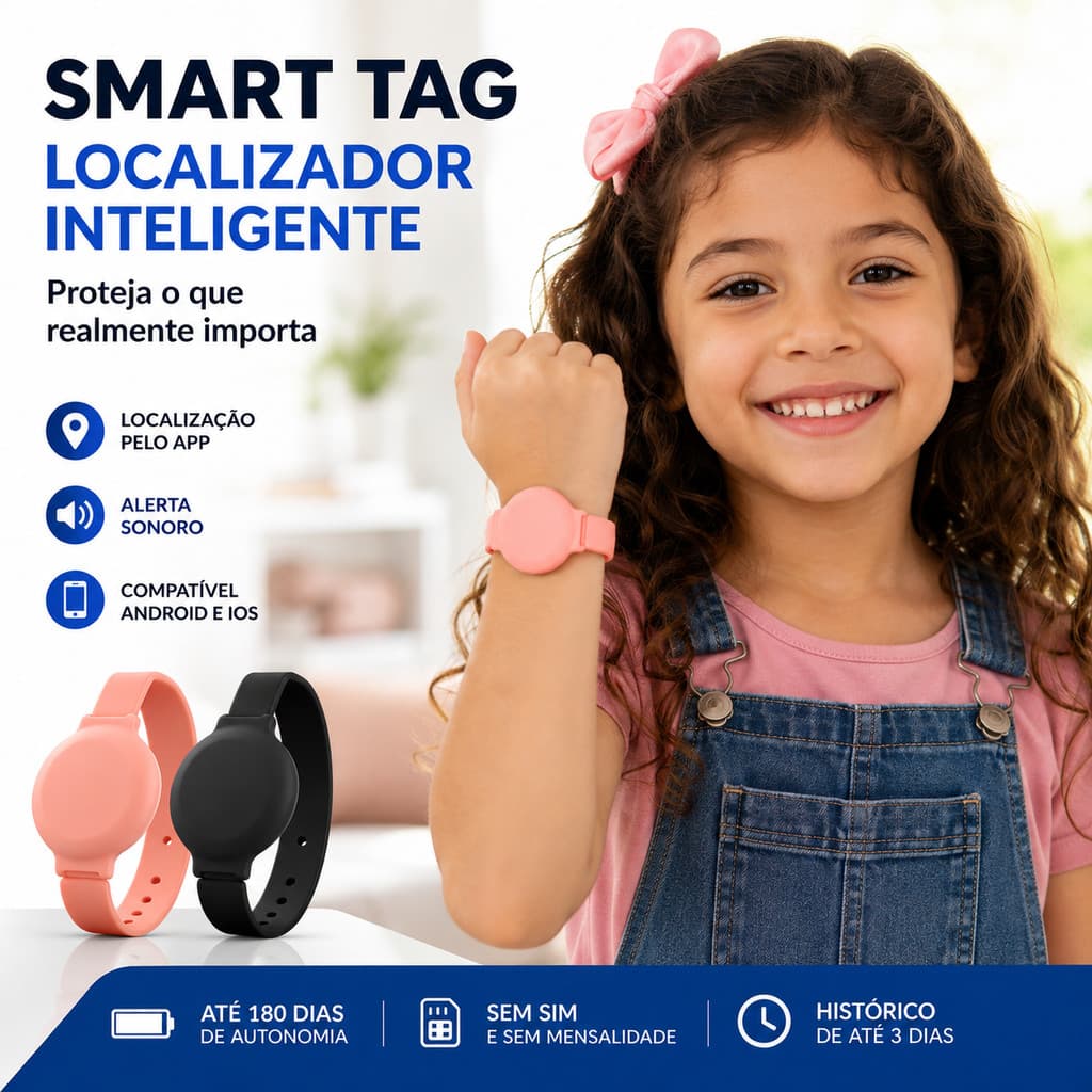 Smart Tag Localizador Inteligente Bluetooth Anti Perda Rastreador para Chaves Bolsa
